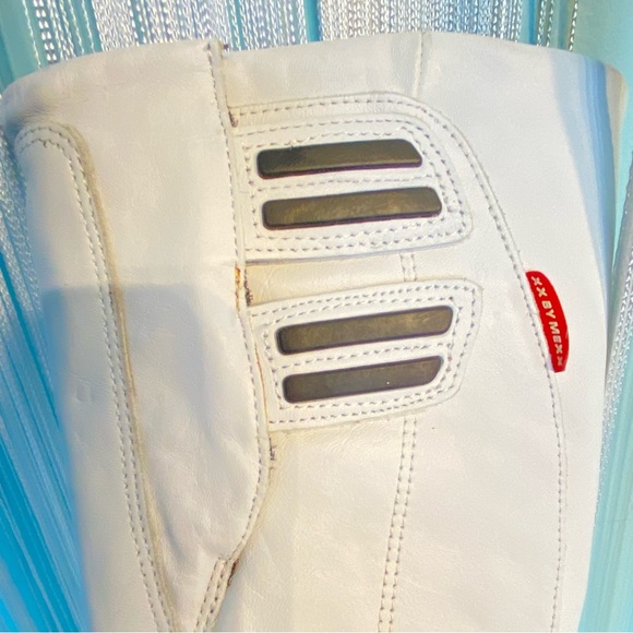 Women's Black and White XX By Mexx Motorcycle Boots NWOT Size 6 - Picture 10 of 17